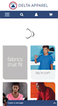 Mobile Screenshot of deltaapparel.com